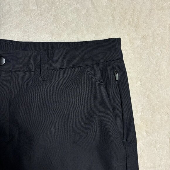 Lululemon Mens Commission Short Relaxed 11" Size 34 Warpstreme Black On the Move - Picture 3 of 13